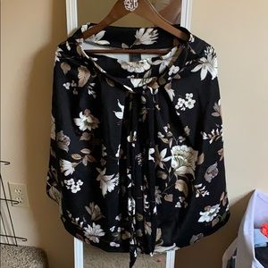Knee length floral skirt